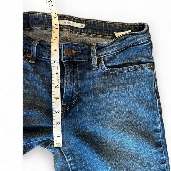 Levi’s 715 Bootcut Blue Jeans Women’s 28 - Picture 6 of 11